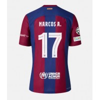 Billiga Barcelona Marcos Alonso #17 Hemma fotbollskläder 2023-24 Kortärmad